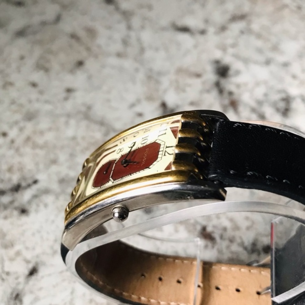 1995 ART DECO FOSSIL WATCH VT-2510 - Picture 4 of 5